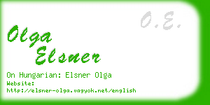 olga elsner business card